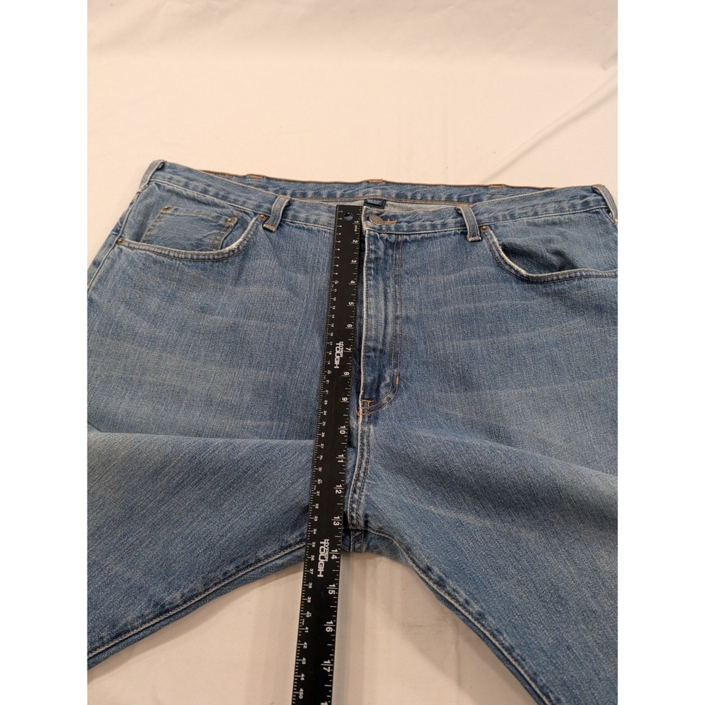 Vintage Polo Ralph Lauren Mens Jeans 42x32" in Straight Leg USA Made Medium Blue - Picture 8 of 11